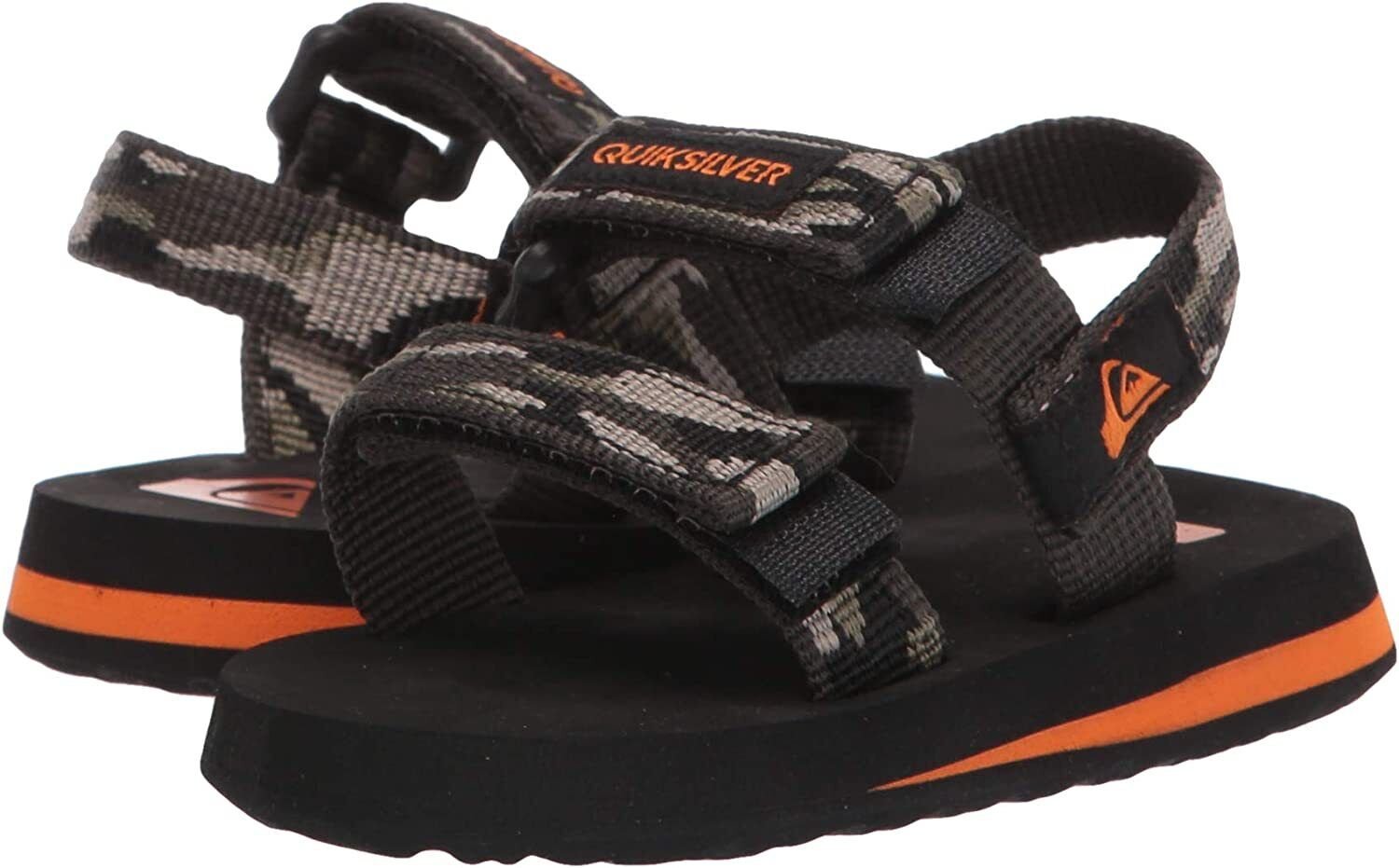 Quiksilver Unisex-Child Monkey Caged Toddler SANDALS FLIP FLOPS CAMO 4 6 9 NEW