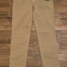Lauren Ralph Lauren Womens 2 30 CLASSIC SKINNY CURVY BROWN TAN PANTS NEW POLO