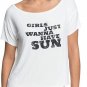 ROXY Beautiful Horizon Short Sleeve Button-Back Top WOMENS XS WHITE FUN T SHIRT