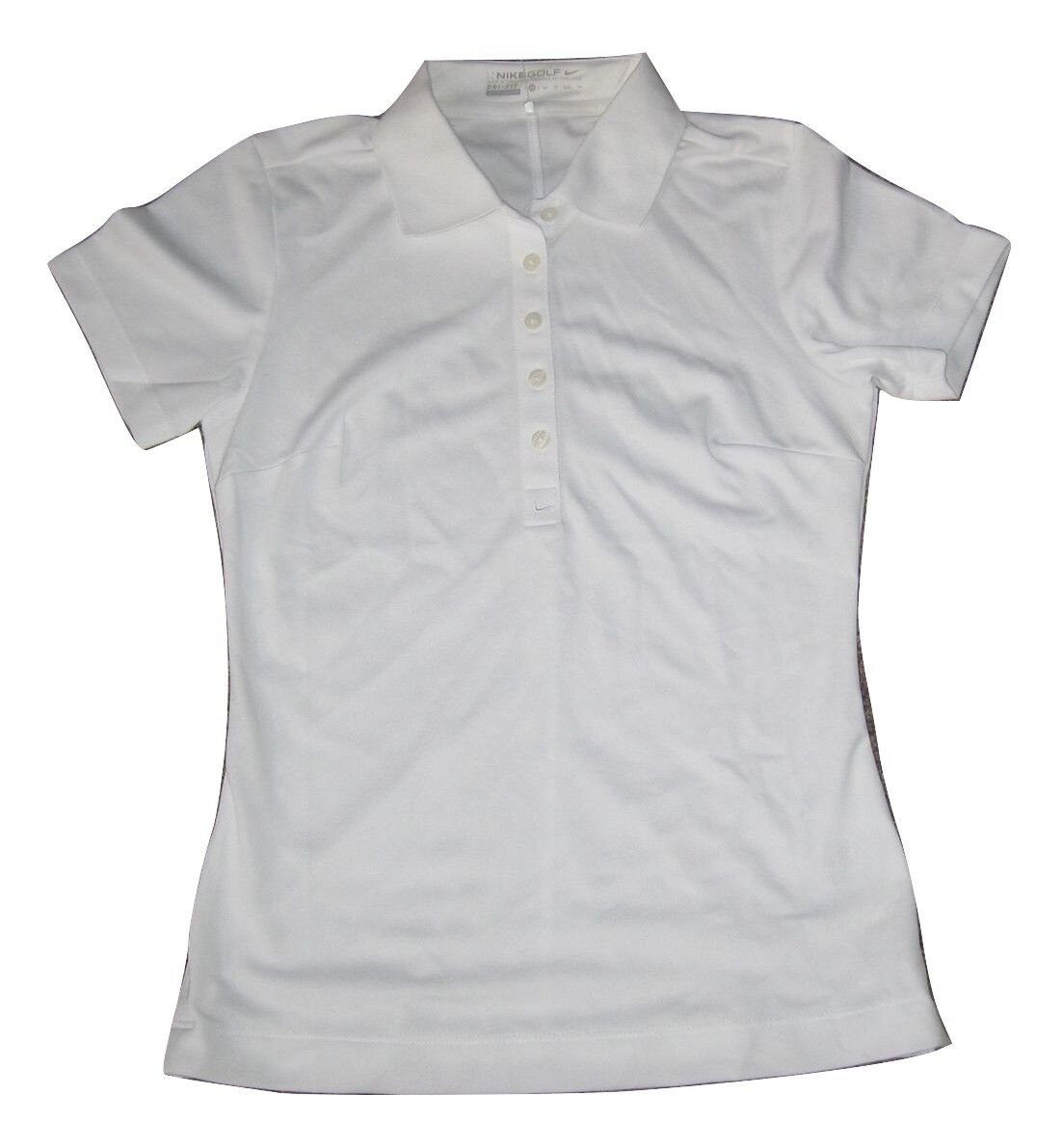 New Nike Tech Pique Golf Polo Shirt White Tennis 635388 100 Women's S SMALL $50