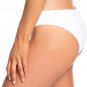 NEW WOMENS Roxy Tidal Times Regular BIKINI Swim Bottoms Bright White SZ M L