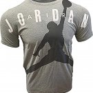 NIKE AIR Jordan Nike Boys T-Shirt 100% Cotton Air 955801 GEH GREY M JUMPMAN NEW