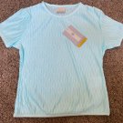 NIKE DRI FIT DRY SPHERE WOMENS GOLF SHIRT XS X Small 0 2 NEW AQUA 298679 nos