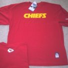 KANSAS CITY CHIEFS T SHIRT M MEDIUM REEBOK ON FIELD MED MEDIUM M NEW FOOTBALL