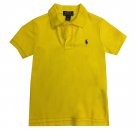 BOYS Polo Ralph Lauren Mesh Polo Shirt Short Sleeve YELLOW 4T NEW NWT
