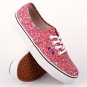 VANS AUTHENTIC LIBERTY ARTS FABRIC LEAVES PINK SHOES MENS 3.5 WOMENS 5 ART NIB