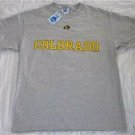 NEW COLORADO BUFFALOES T SHIRT L LRG LARGE NWT FOOTBALL GRAY GREY NCAA NWT NEW