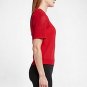 NIKE TECH KNIT TOP WOMEN'S TOP Training T-Shirt 728679 RED NEW TOP SMALL S