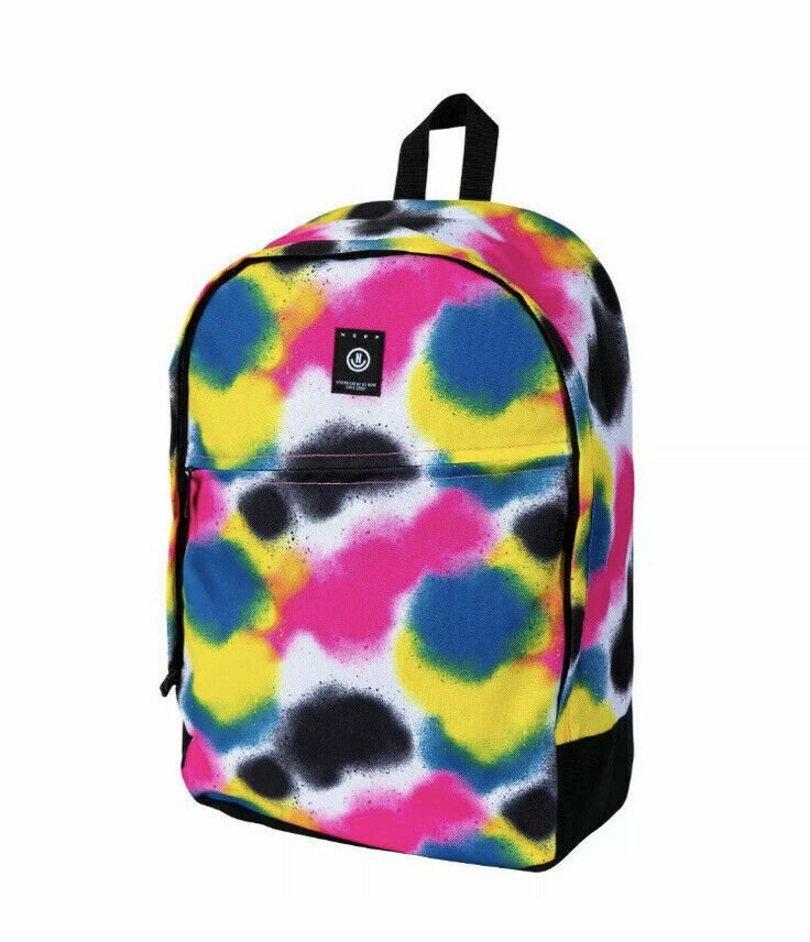 Neff Daily Backpack Primary Spraypaint New 2020 Pink Blue Yellow Black SCHOOL