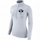 NEW Nike Women's BYU Cougars Top White Half-Zip Shirt XL WHITE $70 RETAIL