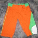 NIKE BRIGHT ORANGE GREEN WOMENS PANTS XS 0 2 NEW CAPRI 298195 827 knee shorts