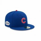 2016 Chicago Cubs New Era 59Fifty On-Field WS Champions Patch Poly sz 8 hat cap