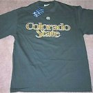 NEW COLORADO STATE RAMS T SHIRT LARGE L NWT FOOTBALL LG GREEN