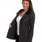 NEW Vans WOMEN'S XS PIKE Jacket BLACK GREY PARKA COAT JACK NWT $128 MOTO STYLE