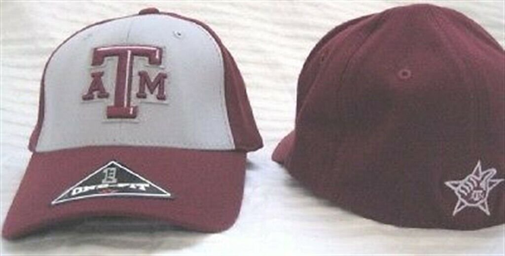 NEW TEXAS A&M AGGIES ONE FIT SIZE HAT CAP NCAA LID