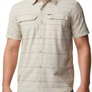 Columbia Men's Silver Ridge Ss Seersucker Shirt 4XT NEW $70 AT0304 348 BEIGE