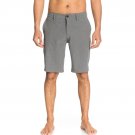 Quiksilver AMPHIBIANS DUCK DIVE MENS HEATHER GRAY HYBRID WALK SHORTS METAL GREY