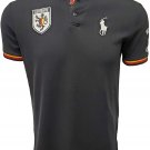 Ralph Lauren mens Custom Slim Fit Short Sleeve Stripe Crest GERMANY Country S M