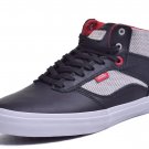 VANS OTW COLLECTION BEDFORD LS BLACK MOON WHITE RED SHOES MENS SZ 7.5 LEATHER