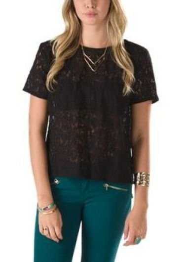 New Vans Womens SMALL Collision Short Sleeve Tunic Shirt Top Blouse LACE