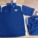 NIKE FIT DRY DRI BYU COUGARS COACHES POLO SHIRT S NEW