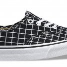 Vans Unisex Authentic GRID BLACK Skate Shoes- Mens 3.5 5