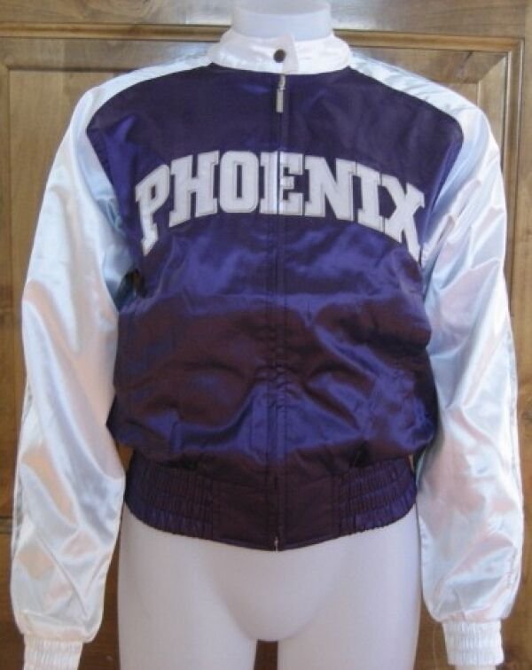 REEBOK PHOENIX SUNS CHEER JACKET M SATIN JUNIORS LADIES MEDIUM