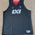 Nike FIBA 3X3 Reversible Basketball Jersey Black Mens Sz 3XL +2 AR0651-654 #7