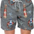 Psycho Tuna Men's Psycho Scuba Divers Swim Short 17 LIGHTHOUSE TRUNKS M L GREY