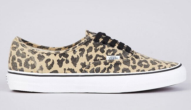 NEW VANS AUTHENTIC VAN DOREN MENS 3.5 4 WOMENS 5 5.5 LEOPARD SHOES BLUE NIB