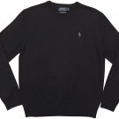 Ralph Lauren Polo Men's Crew Neck WASHABLE Merino Wool Sweater Black NEW NWT 2XL