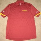 REEBOK WASHINGTON REDSKINS COACHES POLO SHIRT L LARGE RED NFL NEW FOOTBALL