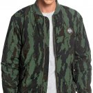 QUIKSILVER Men's Hakata Bay Bomber Jacket Camo Green SIZE MEDIUM M