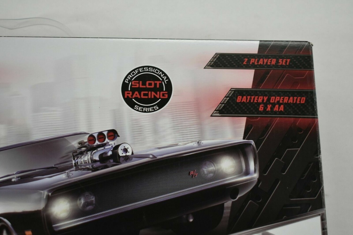 Fast & Furious Slot Car Racing Track w Police Car Ultimate Speed New