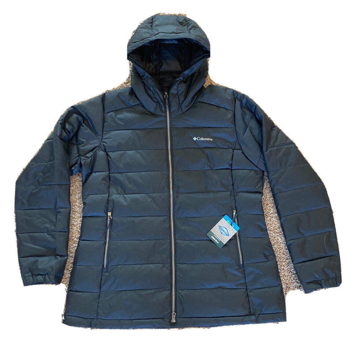 NEW Columbia Womens XL Pole Patch Pass EXS Jacket BLACK WINTER NWT OMNI TECH NWT