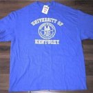 NEW KENTUCKY WILDCATS XL T SHIRT XL NWT XLARGE XLRG COAT OF ARMS BLUE NWT NCAA