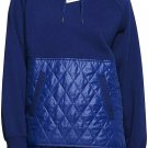 Nike Womens NSW Fleece Quilted Fleece Pull Over Hoodie Cj6253-492 S M