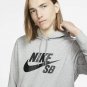 Nike Mens SB Icon Pull Over Essential Hoodie Grey Hooded AJ9733-063 XXL 2XL