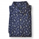 Polo Ralph Lauren Men's Short Sleeve Slim Fit Oxford Sport Shirt Blue Sailing