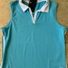 NIKE DRI FIT WOMENS SLEEVELESS SHIRT 241750 440 RUNNING TENNIS LARGE L Blue