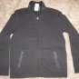 NEW PERRY ELLIS FULL Zip SHIRT TOP Jacket S SMALL SM BLACK $79.50 LONG SLEEVE