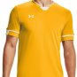 Under Armour Men's M MEDIUM Squad Jersey SHIRT Steeltown YELLOW Gold 1356896 751