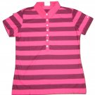 NIKE GOLF WOMENS STANDARD FIT STRIPE POLO SHIRT DRI FIT XS $70 STAY COOL 553237