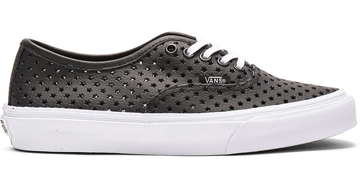 Vans AUTHENTIC SLIM PERF STARS BLACK Skate Shoes MENS 3.5 WOMENS 5 CLASSICS NIB