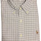 Polo Ralph Lauren Mens XXL 2XL Button Down Plaid Shirt BLUE WHITE GINGHAM