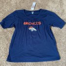 NEW DENVER BRONCOS WOMENS XL BLUE ORANGE  NFL TEAM APPAREL