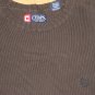 NEW CHAPS KNIT SWEATER COTTON BROWN 100% COTTON MEDIUM M MED MD $69.50 KNITTED