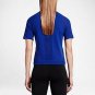 NIKE TECH KNIT TOP WOMEN'S TOP Training T-Shirt 728679 BLUE NEW TOP SMALL S
