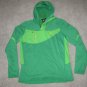 ADIDAS Hiking One-Side Long Sleeve Hooded Fleece XL MENS TRACK TOP GREEN NEW