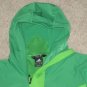 ADIDAS Hiking One-Side Long Sleeve Hooded Fleece XL MENS TRACK TOP GREEN NEW